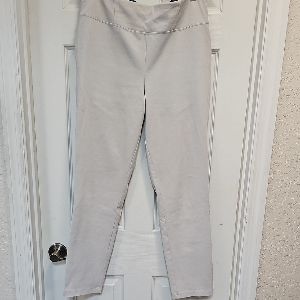 Women with Control Denim Blue and Cream Top